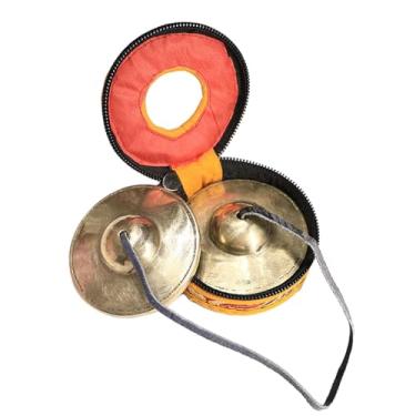 Imagem de Vaveren Címbalos tibetanos tingsha para meditação, sinos de bronze 6.5cm, decoração de yoga, tamanho pequeno, presente criativo, instrumento de percussão, estilo D