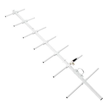 Imagem de HYS Antena UHF Yagi HT, feixe de 7 elementos de 100 W, antena dobrável pré-montada portátil externa com parafuso em U para rádio digital móvel amador de 430 MHz/repetidor Motorola