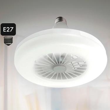 Imagem de Ventilador De Teto Com Led E27 Controle A Luz E O Ar