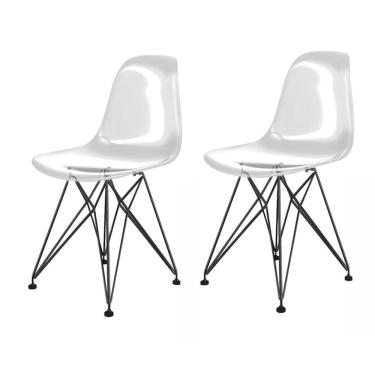 Imagem de Cadeira para Sala de Jantar Eames Pc Eiffel Transparente