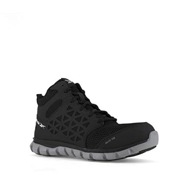 Imagem de Reebok Bota industrial masculina sublite Cushion Work Safety Toe Athletic Mid Cut, Preto, 6.5