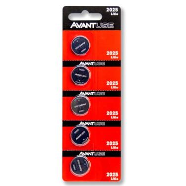 Imagem de Pilha CR2025 3V Avant Bateria Moeda 5 unidades