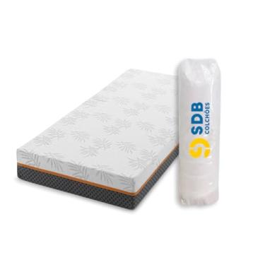 Imagem de Colchão Solteiro De Molas Ensacadas 88x188x20cm D33 SDB Colchões (Laranja)