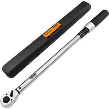 Imagem de SOLUDE Chave de torque de 1/2 polegada, conjunto de chaves de torque ajustável de 60 a 330 Nm para carro e motocicleta com estojo de armazenamento