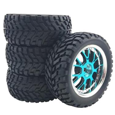 Imagem de Pneu para 144001 124018 124019 Modelo de controle remoto 1/18 1/16, Roda Y azul