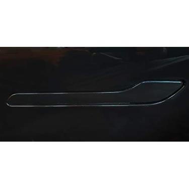 Imagem de Design gráfico de corte personalizado Tesla Model 3/Y para maçaneta completa (preto sólido/preto brilhante)