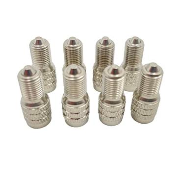 Imagem de Pacote com 8 tampas de válvula de vedação dupla tampa de válvula de fluxo de pneu para encher tampas de válvula de pneu para caminhão de alta pressão carro RV pneus de ônibus