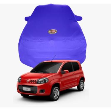 Imagem de Capa de Carro Fiat Uno Tecido  Lycra Premium - Cadilhe Capas, Azul Roy