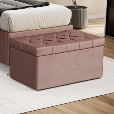 Imagem de Calçadeira Sagitarius Estofada 90 para Cama Box de Solteiro N-031 Velu