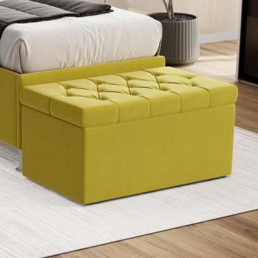 Imagem de Calçadeira Estofada Almofadadas para Cama Box Sagitarius 90 para Cama 
