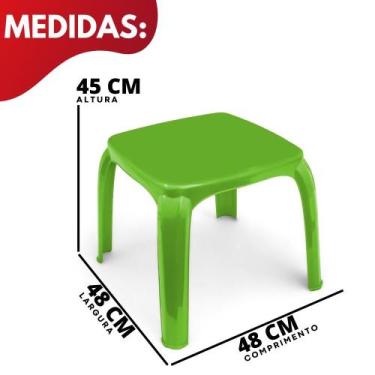 Imagem de Mesa Mesinha Infantil Atividades Plástico Escola Brinquedo - Usual Uti