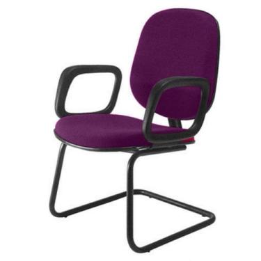 Imagem de Cadeira Diretor Interlocutor para Escritório Linha Uno Roxo - Design O