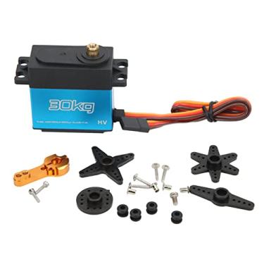 Imagem de Servo Rc 30kg, Engrenagem de Direção à Prova D'água Com Braço Servo de Metal 25t para Helicóptero de Controle Remoto de Carro 1/10 Rc