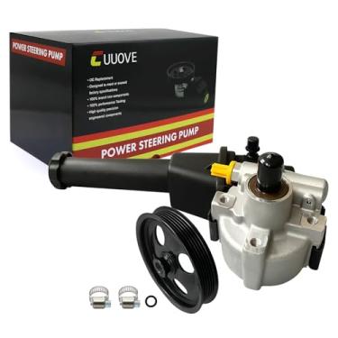 Imagem de Cuuove Conjunto de bomba de direção hidráulica 20-5001R com polia de reservatório compatível com Chevy Silverado 2500HD/3500HD GMC Sierra 2500HD/3500HD V8 6.0L naturalmente aspirado, 60-6732PR
