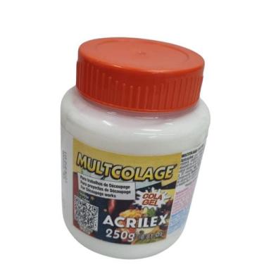 Imagem de Cola gel decoupage multcolage acrilex 250 gramas