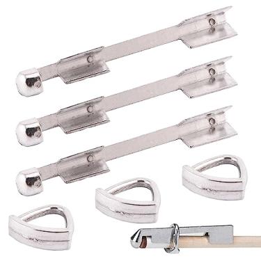 Imagem de 3 peças de grampo de taco de bilhar braçadeira de ponta de taco de sinuca acessórios de mesa de bilhar kit de substituição de pontas de taco de sinuca de aço inoxidável kit de reparo de ponta de taco