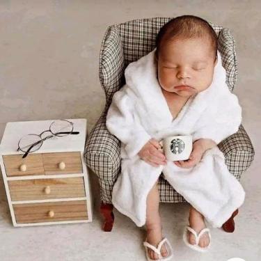 Imagem de roupao para bebe recem nascido cama mesa e banho - Rainha fashion, Ros