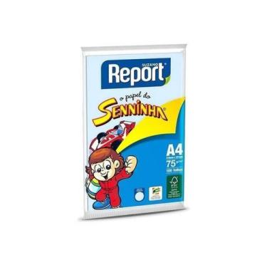 Imagem de Papel Sulfite A4 Azul Com 100 Folhas Report, Unico