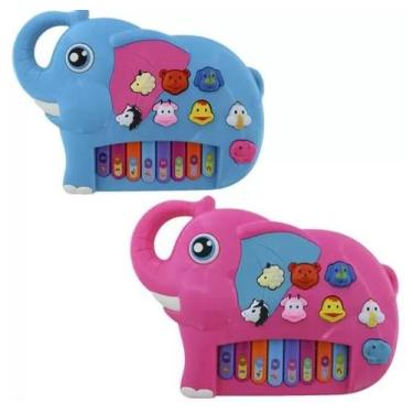 Imagem de Piano Teclado Musical Infantil Bebe Sons Bichos Animais . - toy king