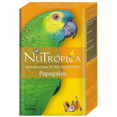 Imagem de Ração Nutrópica Farinhada Papagaio Mel Ovos Frutas 300 gr - Nutrópica