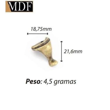 Imagem de Pezinho Ondulado Liso P 1,85 X 2,16cm Caixa e Bandeja Artesanato - ATA