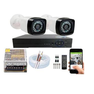 Imagem de Kit 2 Câmeras De Segurança Residencial Hd 720p 20m S/ hd - luatek