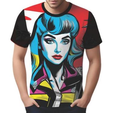 Imagem de Camisa Camiseta Tshirt Pin Up Mu.lher Morena Pop Art Moda 5 - Enjoy Sh