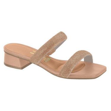 Imagem de Tamanco Feminino Vizzano Slide Tiras Brilho Strass 6454.122