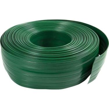 Imagem de Limitador Separador de Grama Verde com Borda 12cm x 25m - Plasbran