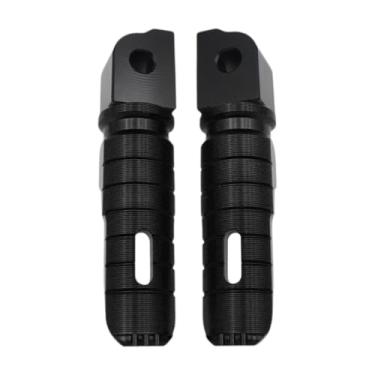 Imagem de JicSuXi 1 par de apoios para os pés traseiros de cicleta, antiderrapante, fácil de instalar, substitui pedais resistentes para descanso de, para, Preto