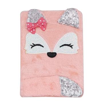 Imagem de BOLLEY JOSS Caderno de animais adoráveis de pelúcia infantil para meninas adolescentes bloco de escrita felpudo A5 forrado com 160 páginas