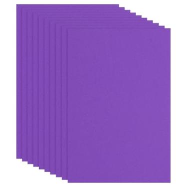 Imagem de PATIKIL Folha de espuma vinílica acetinada não adesiva roxa escura 30,5 x 20,3 cm de espessura de feltro EVA para projetos de artesanato DIY, 10 peças