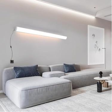 Imagem de Luminárias de parede com fio e interruptor liga/desliga, luminária de parede interna para sala de estar com cabo de 2,5 m, arandela industrial, luminárias para berçário, ideais para quarto (