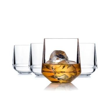 Imagem de Drinique Taças de vinho inquebráveis sem haste – Conjunto de 4 | Plástico Tritan de 350 ml | Feito com 50% de conteúdo reciclado | Reutilizável, lavável na lava-louças, livre de BPA, inquebrável |