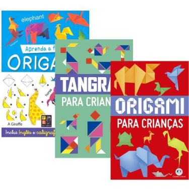 Imagem de Kit 3 Livros Quero Fazer Origami E Tangram Para Crianças