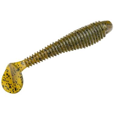 Imagem de Iscas Strike King, isca macia para nadador de raiva, água doce, 9 cm de comprimento, abóbora verde, pacote com 8