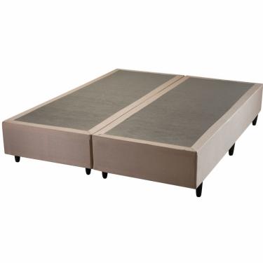 Imagem de Base Cama Box Queen Hellen Strong largura de 158 cm altura de 38 cm bege