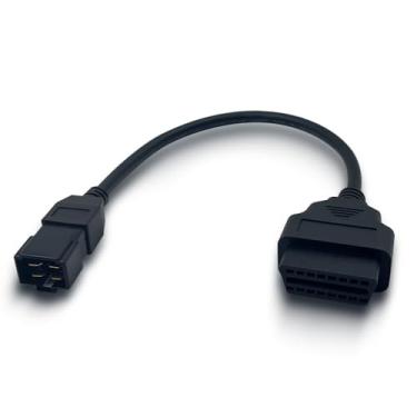 Imagem de PARANNIC Cabo adaptador OBD2 para veículos diesel HITACHI 24V 4 pinos OBD2 16 pinos para OBD1 4 pinos conector de diagnóstico de carro OBDII compatível com scanner de diagnóstico OBD II