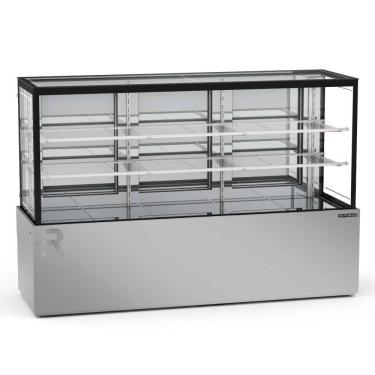 Imagem de Vitrine Refrigerada 1,90 Metros 2 Prateleiras Titanium Premium Inox VTPRR1900 2P 220V - Refrimate