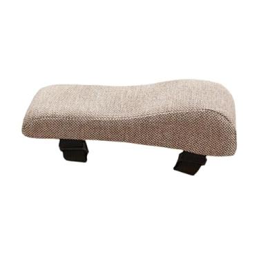 Imagem de Esquirla Cadeira de escritório braço braço almofada cadeira de cadeira de braço cadeira de capa de cadeira preenchimento de reclinarias confortáveis, Cor Café