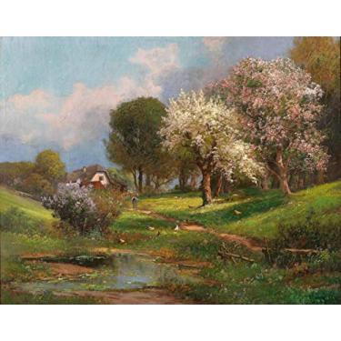 Imagem de Paisagem de Primavera de Alois Arnegger - 60x76 - Tela Canvas Para Quadro