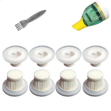 Imagem de Feenynic Pacote com 8 filtros Hepa compatíveis com aspirador de pó Horsepower Duck como visto na TV, filtros laváveis para aspirador de pó Duck sem fio, filtros para aspirador de pó Duck (aspirador de