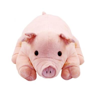 Imagem de Porco Rosa Deitado 29cm Pelúcia - Fofy