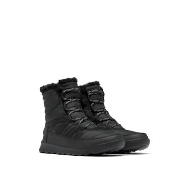 Imagem de SOREL Bota feminina impermeável Whitney ll Plus Lace, preta/pedreira, 38