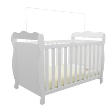 Imagem de Berço Infantil Lisi - Moveis Peroba - Peroba Móveis, Branco Brilho