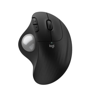 Imagem de Mouse de trackball sem fio Logitech Ergo M575S preto prateado