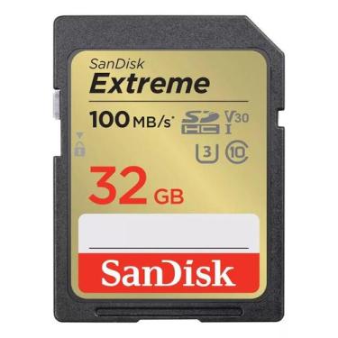 Imagem de Cartão De Memória Sdhc Sandisk 32gb Cartão Sd 100mbs C10 V3