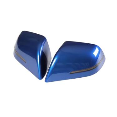 Imagem de Capa de espelho retrovisor de substituição compatível com Tesla Model 3 Y 2023 com pisca-pisca LED(MY-PR19BLUE)