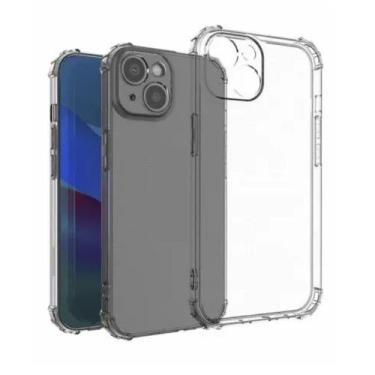 Imagem de Capinha Antichoque Silicone Transparente Compatível com Iphone 15 Plus