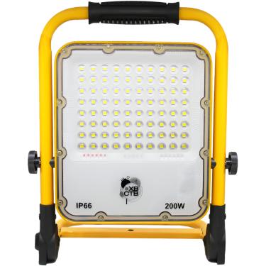 Imagem de Refletor Holofote Led C/ Bateria Recarregável Portátil Dobrável 200W